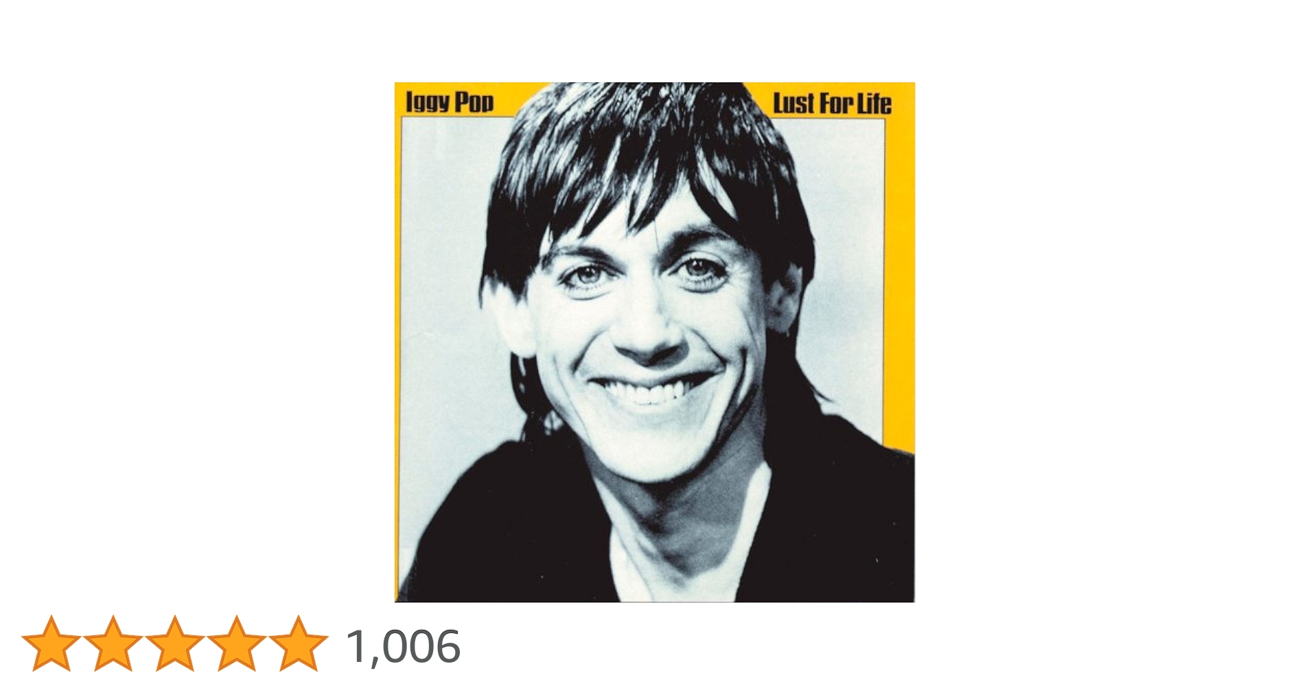 Iggy Pop -- Lust For Life ☆UK 96限定プレス７″ Iggy Pop -- Lust For Life ☆UK 96限定プレス7″ POP,IGGY - Lust