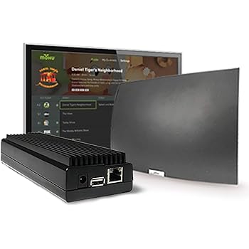 Amazon Com Mohu Airwave Wireless Hdtv Network Streaming Device Used Includes 30 Mile Range Tv Antenna 10 Ft Coaxial Cable Receive A Free Programming Guide Mohu Tv App Mh 110094 Electronics