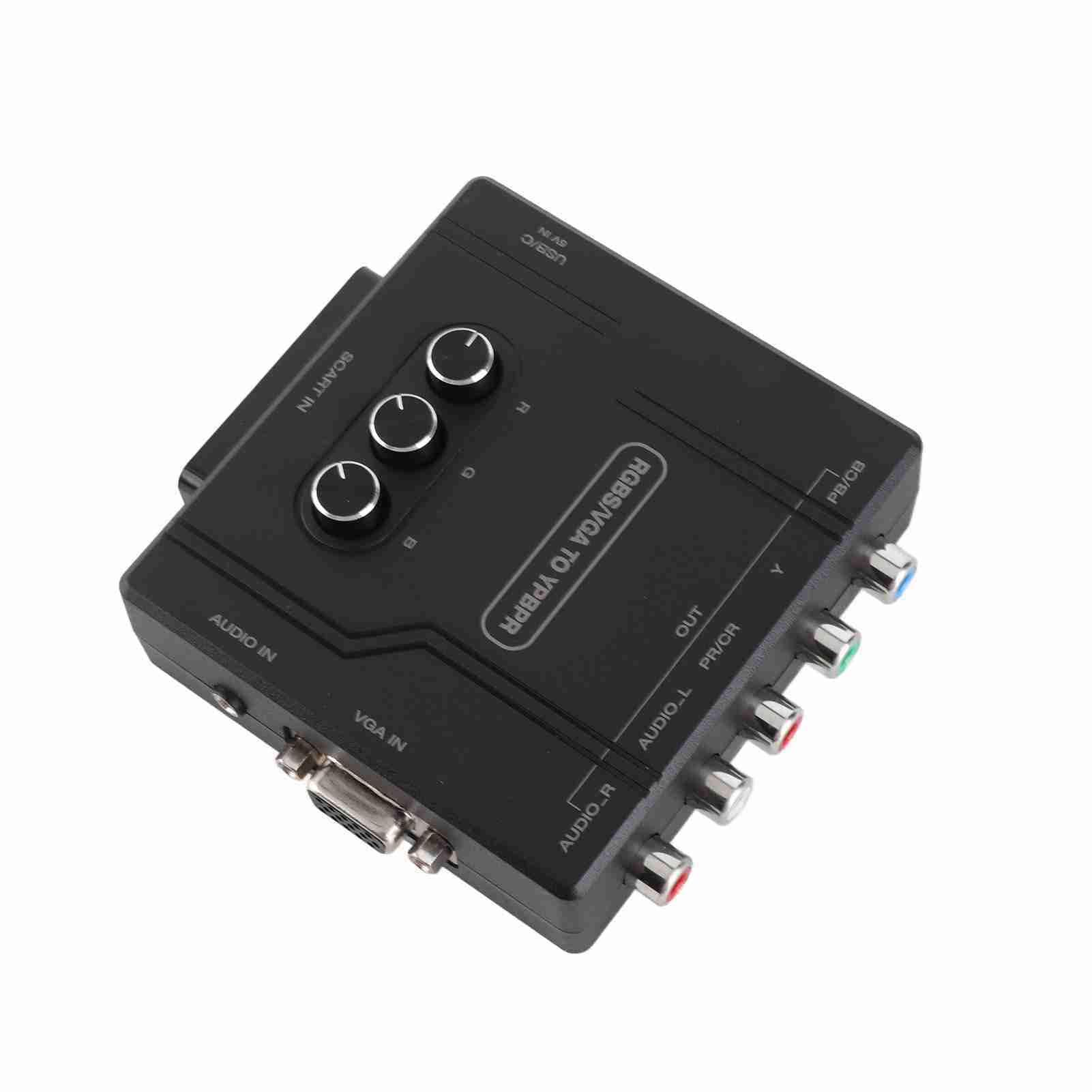 aqxreight Hochwertiger RGBS VGA SCART zu YPBPR Konverter für Klassische