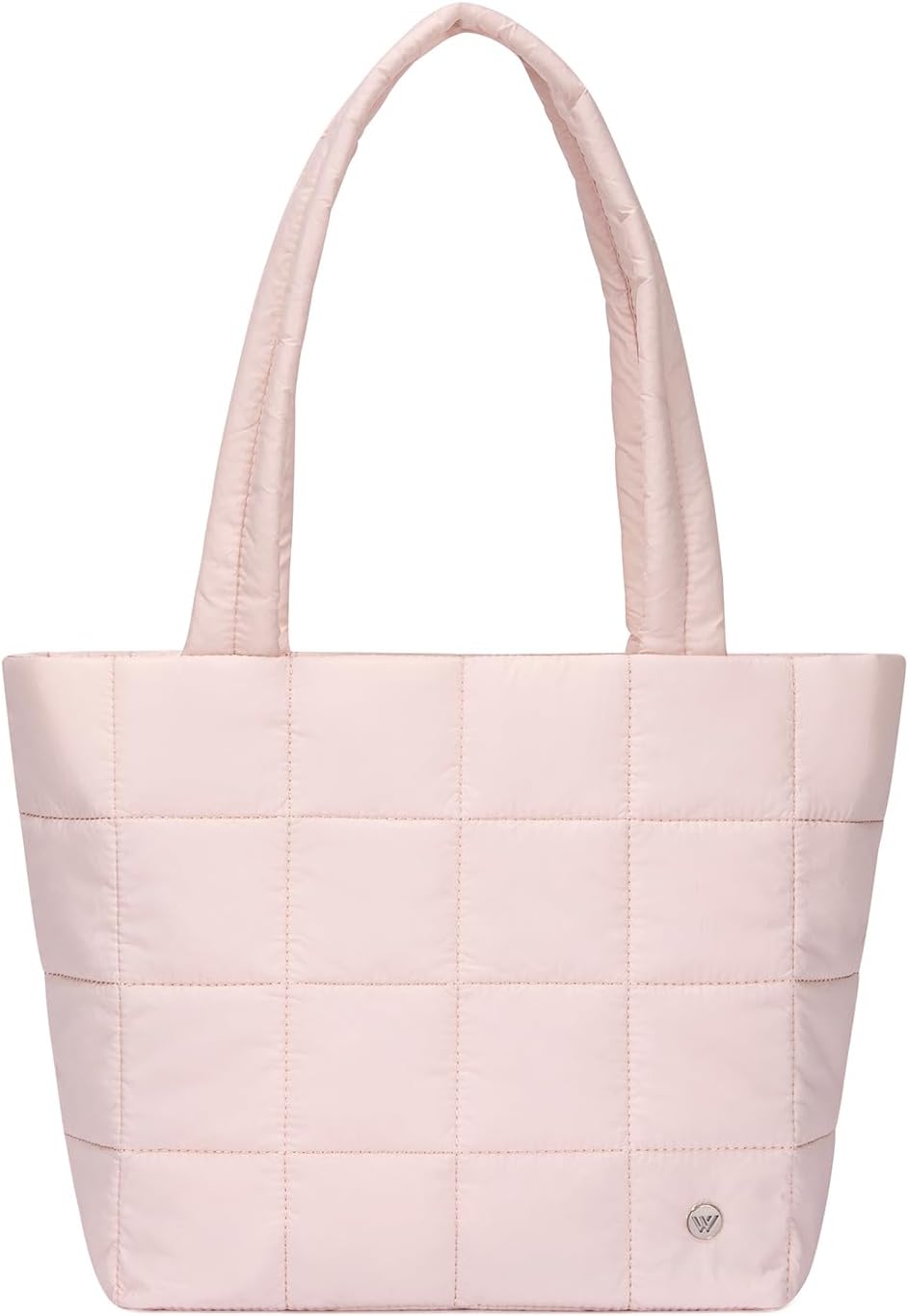 WESTBRONCO Puffer Tote Bags for Women Puffy Quilted Purse Nylon Shoulder Bag and Handbags with Laptop Compartment