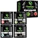 Body Scrubs Gift Variety Pack - Set of 4 Scrubs 6 oz each Grapefruit Coffee Tea Tree Oil & Coconut Milk Exfoliating Face Scrub Exfoliator with Essential Oils for Women Men Best Beauty Relaxation Gift