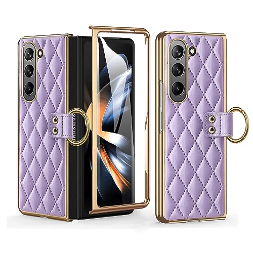 Housse Samsung Galaxy Z Fold 5 5G violette pour vos déplacements professionnels