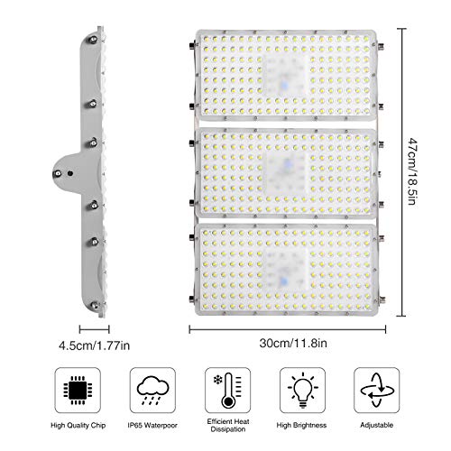 Viugreum 10 Pack 300W Led Flood Light, Waterproof Ip65Outdoor Work Light, 27000Lm Daylight White(6000-6500K) Security Lights, Floodlight Landscape Spotlights Wall Lighting #TOP1