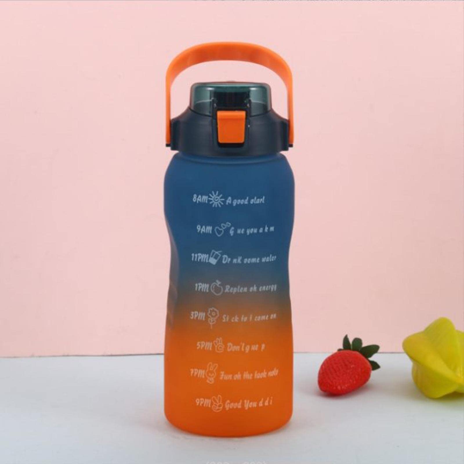 Portable Large Water Jug Reusable 2L for Sports Women Men Adult Student Blue Orange | Home & Garden | Kitchen, Dining & Bar | Small Kitchen Appliances | Coffee & Tea Makers | Tea Kettles-image-8
