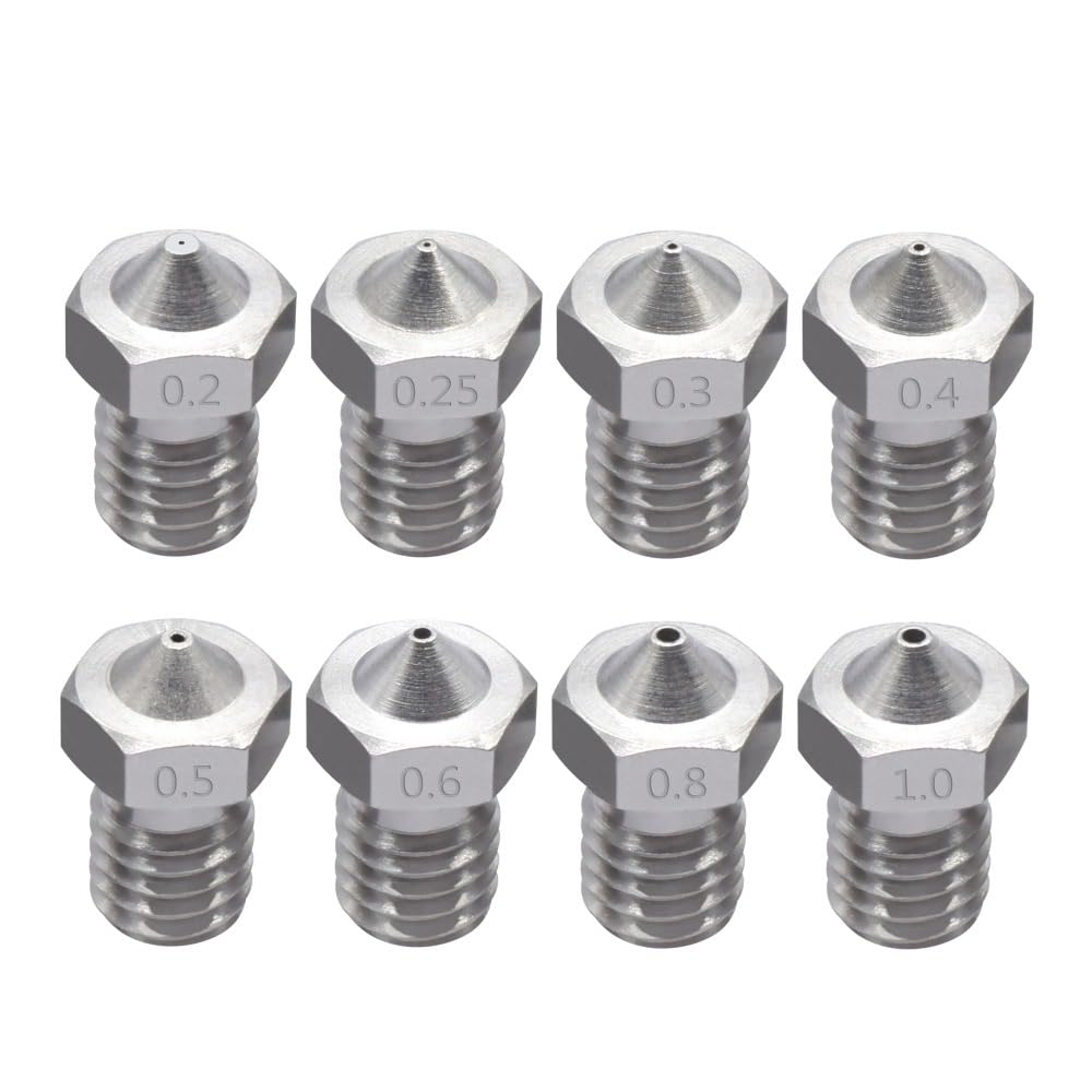 V5/V6 dysza klasy premium, 0,4 mm, miedziano-chromowo-cyrkonowa, chromowana cyrkonia, 1,75 mm, 1 sztuka