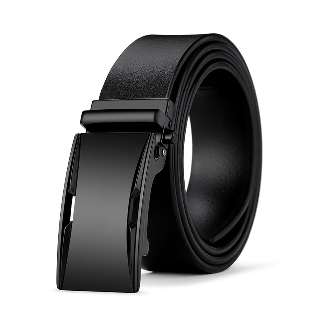 Belt Mens Leather Automatic Buckle Business 125cm
