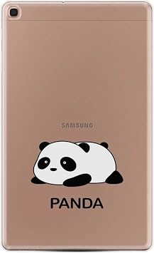 kilifland Samsung Tab A T510 Uyumlu Desenli Silikon Sweet Panda Baskılı ile Uyumlu Kılıf