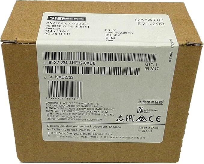 6ES7234-4HE32-0XB0 Analog I/O Module 6ES72344HE320XB0 PLC Sealed in Box 1 Year Warranty