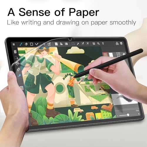 Image of JETech Paper Screen Protector Guard for Samsung Galaxy Tab S9 11-Inch, Galaxy Tab S10 Lite / S10 FE / S9 FE 10.9-Inch, Anti-Glare, Matte PET Film for Drawing, 1-Pack