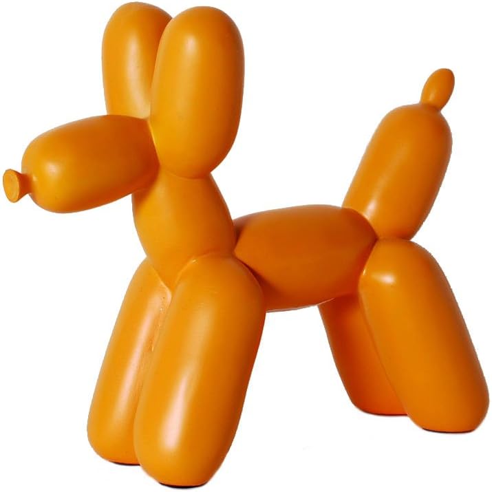 imm Living Big Top Ceramic Balloon Dog Bookend - Orange