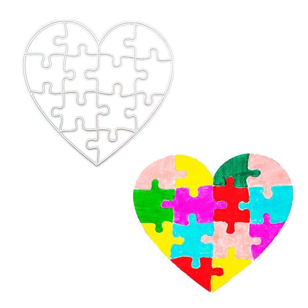 Aeromdale Metal Cutting Dies Stencils Jigsaw Dies for DIY Scrapbooking Album Stamp Paper Card Decoration Embossing Supplier Handcraft Die Cut - 73 * 80mm - 1 Pc