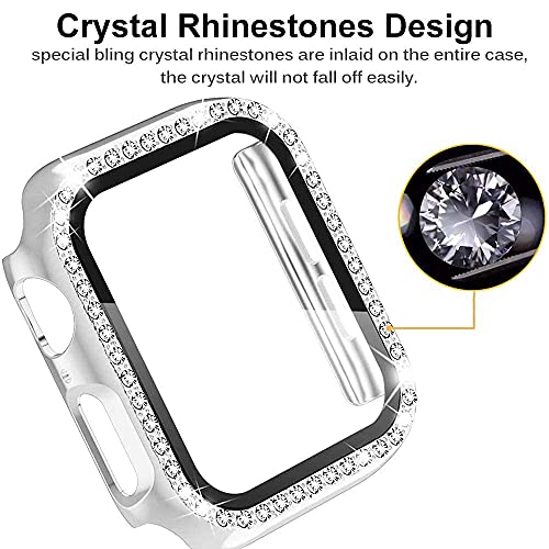 Miimall Bling Case Compatible for Apple Watch SE Series 6/5/4 44mm - Image 2