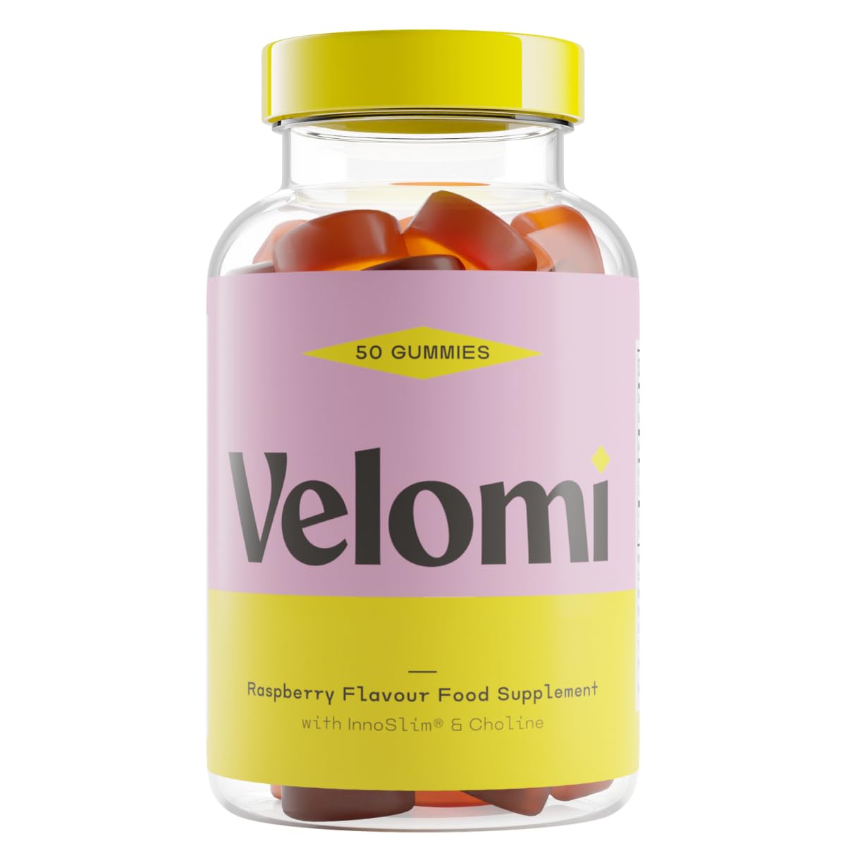 Cholin Gummies Stoffwechsel – InnoSlim & Himbeere – natürlich 50 St | Mit Cholin & InnoSlim für Fettstoffwechsel – allergenfreundlich, laborgeprüft, natürlich – ohne Gelatine, vegan – 50 Gummies