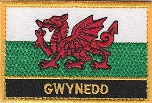 Gwynedd Cymru Town & City Embroidered Sew on Patch Badge
