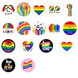 Chapas Orgullo LGBTQ 16 Piezas 44MM, Eventos y Regalo Original