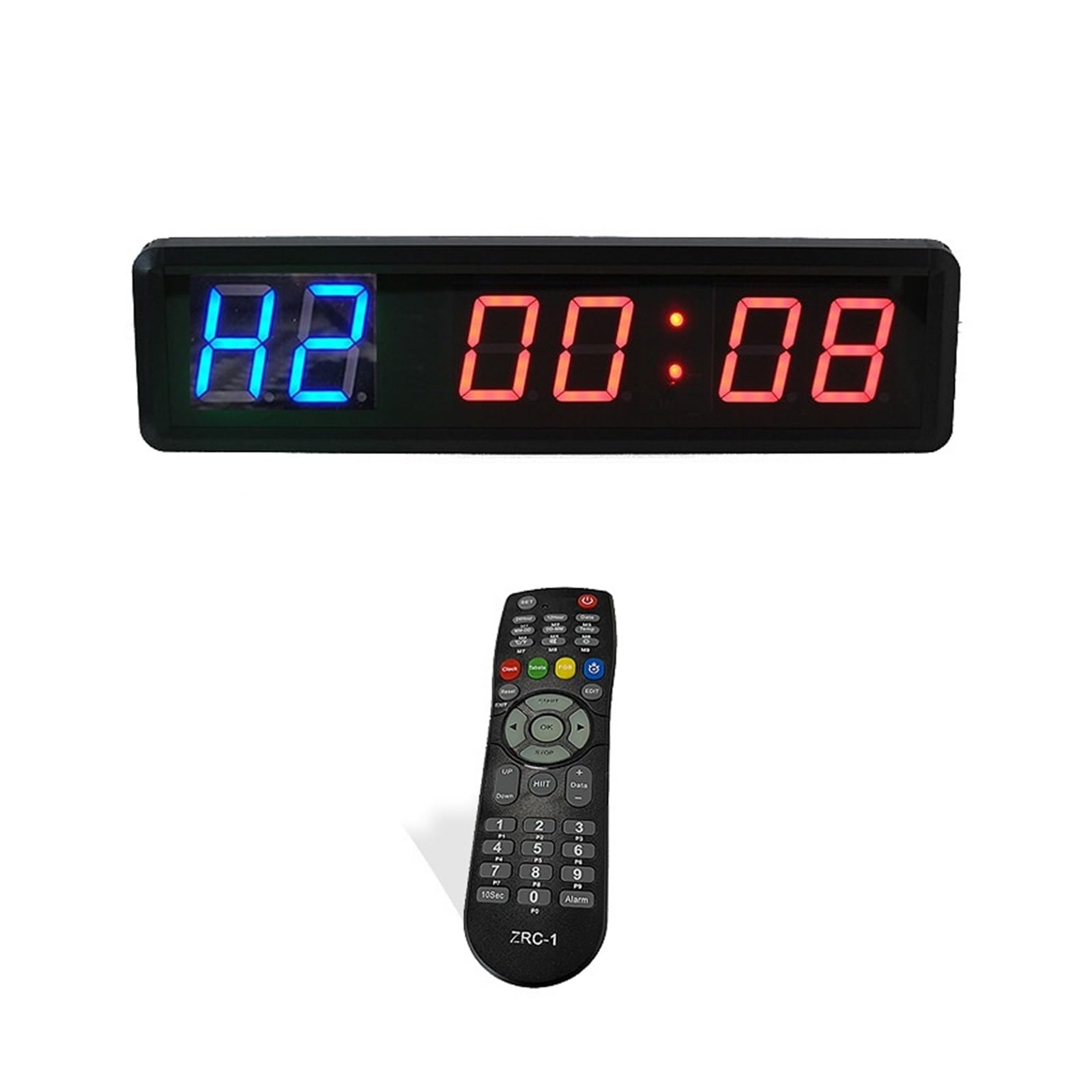 Timer palestra, Orologio For Esercizi Indoor Con Timer For Allenamento A Intervalli Di Palestra Multifunzionale Montato A Parete(Groen)
