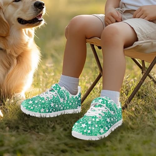 Kids Sneakers Running Tennis Athletic Shoes for Boys&Girls (Little Kid/Big Kid) Star Moon Pattern3