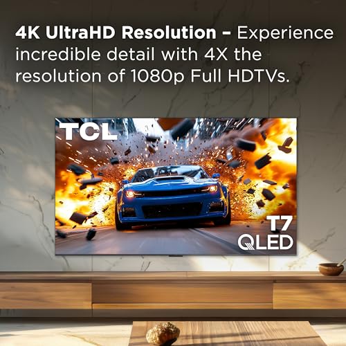TCL 75 Inch Class T7 Series | 4K QLED HDR | 75T7, 2025 Model | 120HZ-144HZ High Brightness Smart Google TV Dolby Atmos Audio | Voice Remote Alexa Gaming Streaming Television - Image 4