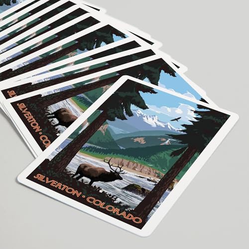 Baraja de Poker Silverton Colorado Elk 52 Cartas miniatura 5