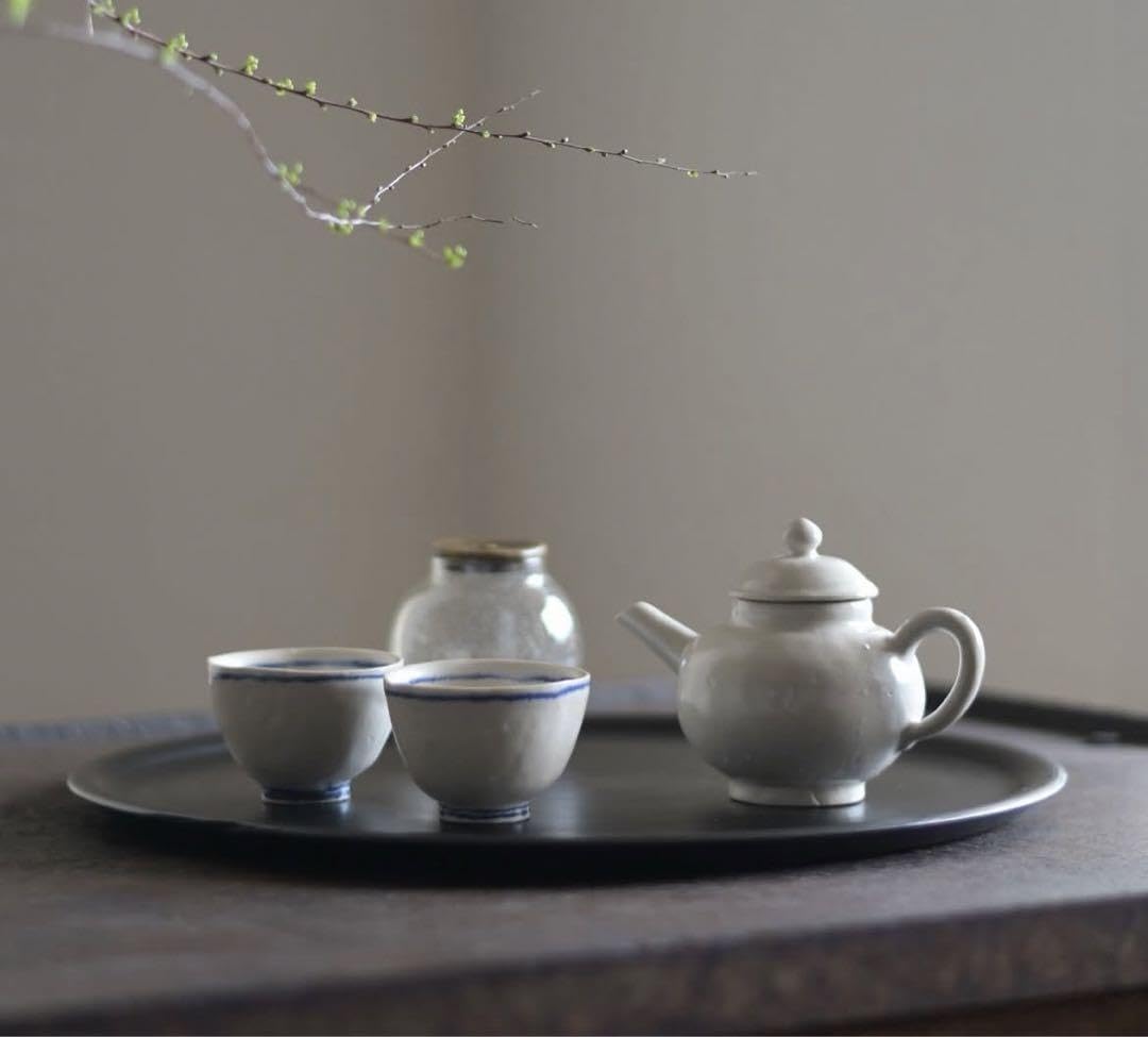 三笘修　朧釉　茶壺　茶杯(2客) セット　新品・未使用　小慢安渓鉄観音茶付き 三笘 修 | UTSUWA-HOTARU online store