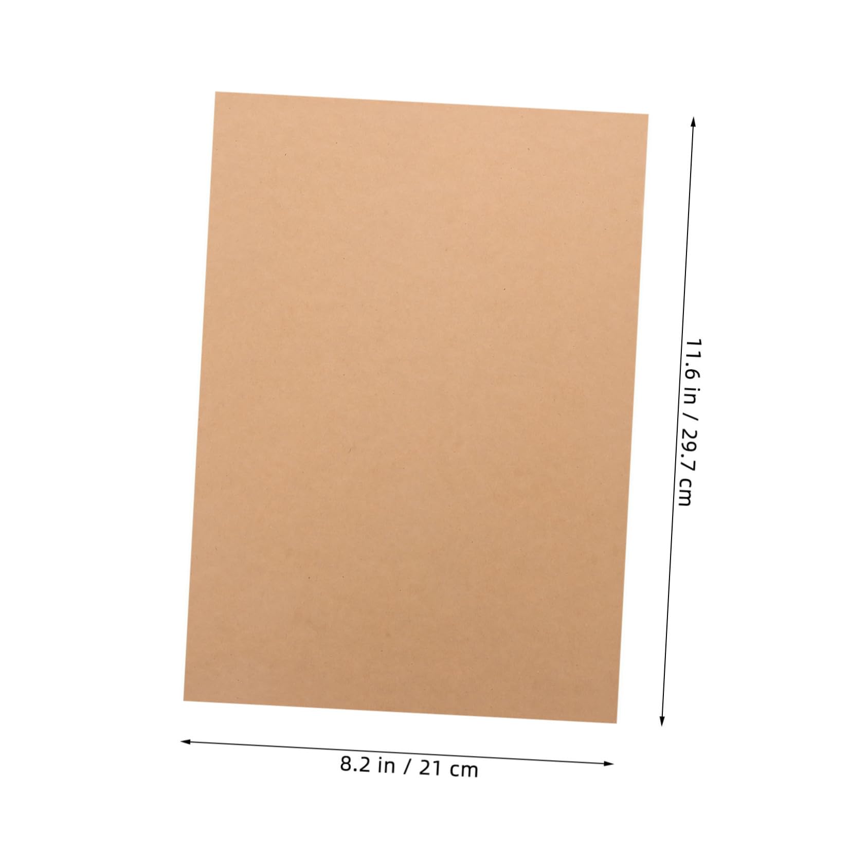 Khakifarbenes Kartonpapier 100 Blatt 180g für Bastelprojekte | Leere Karten für Indexkarten und Fotodruck, Papier mit Hoher Reißfestigkeit, Letter Format