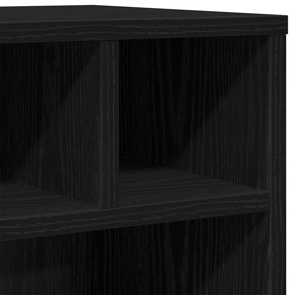 Supporto per stampante, carrello da ufficio, in legno, nero