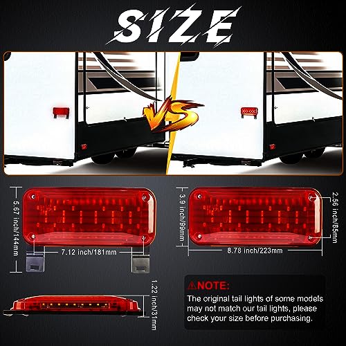 Feux Arrière LED Pour Jeep Wrangler YJ TJ CJ - Noir Fumé, Certifiés - Paire Neuve