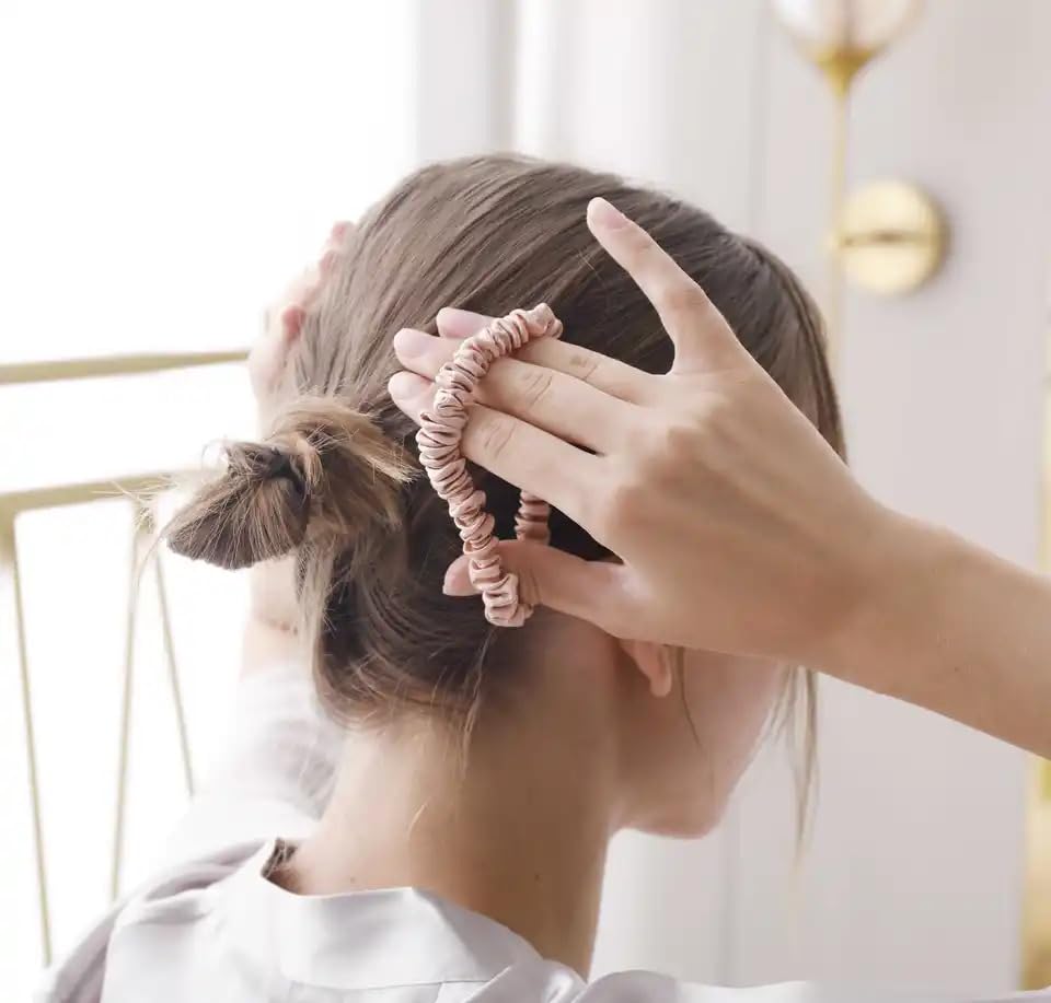 Image of GITGRNTH 101 PCS Essential Hair Accessories for Women /Girls | Combo Pack | Thin Hair Band | Thick Hair Ties | Elastic Rubber Band | Cotton Hair Band | Silk Mulberry Scrunches (101 PCS)