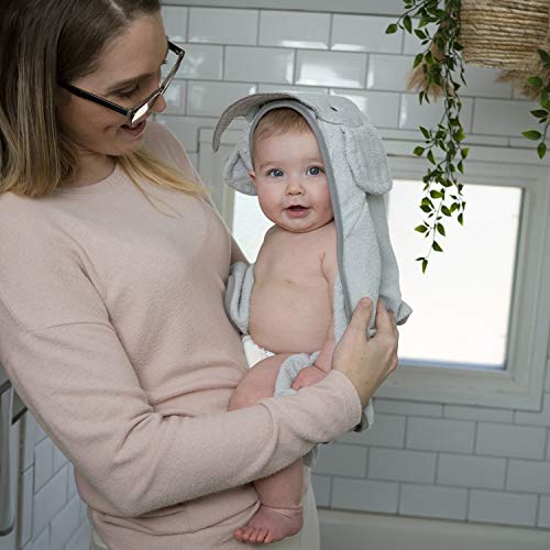 Image of Ingenuity Clean & Cuddly Hooded Baby Bathrobe - Grazer & Clean & Cuddly Hooded Character Towel - Grazer & Clean & Cuddly 6-Pack Terry Washcloth Set - Grazer