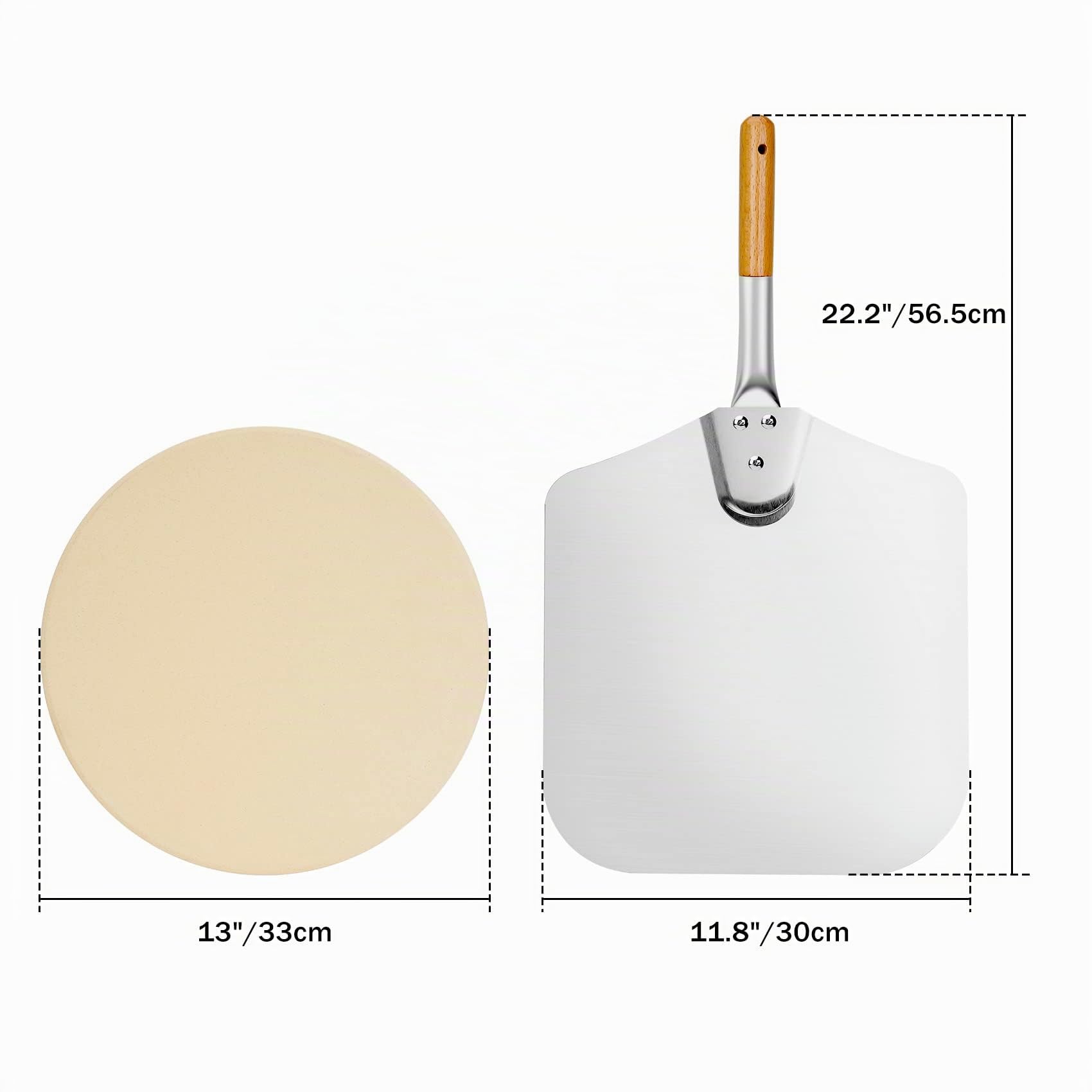 Onlyfire Kit Pizza in Acciaio Inossidabile con Girarrosto, per Arrostire Il Pollo e Cucinare la Pizza per Griglia a Carbone Weber Diametro 47 e Altre Griglie a Carbone da 47 cm