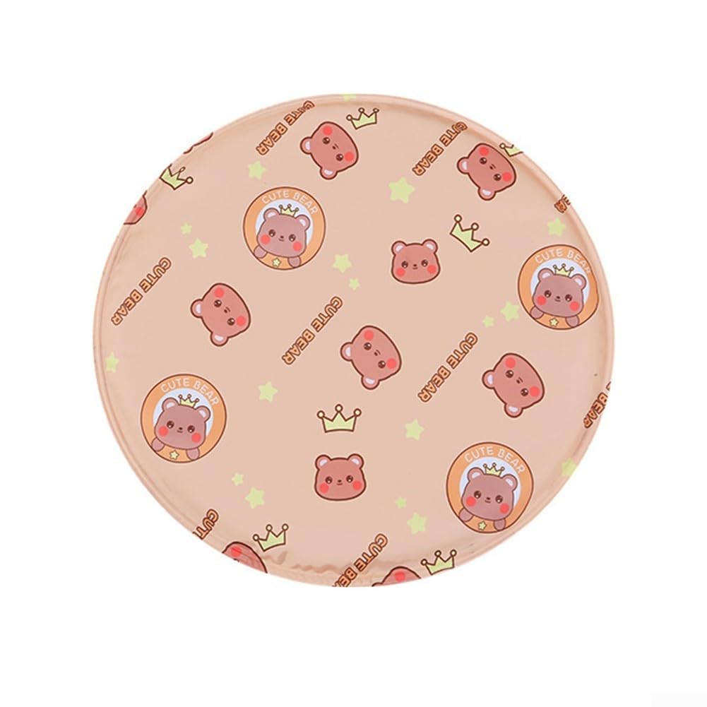 DAZZLEEX Faltbares rundes Kühlgelkissen für Haustiere, bequem für Reisen und Outdoor-Aktivitäten (A 30 cm)