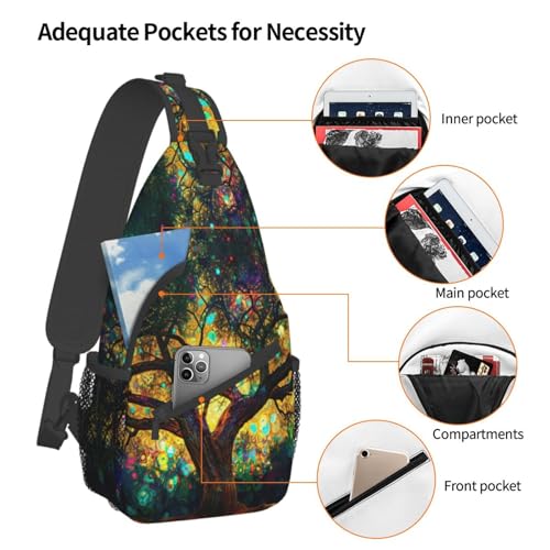 Mochila cruzada ligera impermeable para senderismo miniatura 4