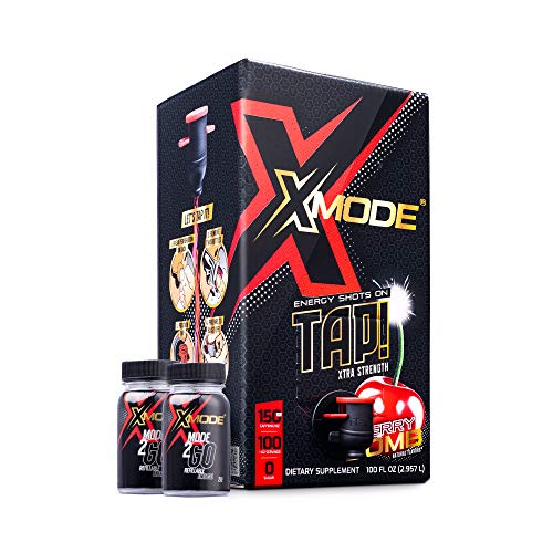 Amazon Com Xmode Extra Strength Energy Shots On Tap 100 Servings Cherry Bomb Grocery Gourmet Food