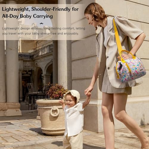 Image of StarAndDaisy Baby Bag for Mother Travel /Diaper Bag for New Born Baby with Light Weight and Potable Design /Diaper Bags for Mom with Multi Compartments, Waterproof Bag with Ultra Soft Fabric.