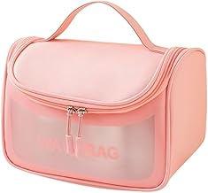 Large Capacity Makeup Organizer Bag for Women (Light Pink, WASHBAG-Big)