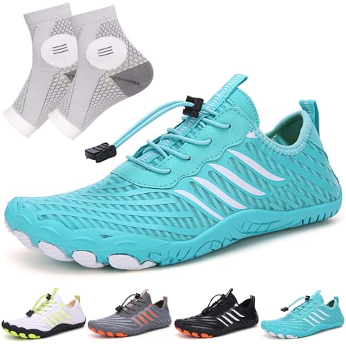 LELEBEAR Grounded Footwear for Women Men Barefoot Neuropathy Pain Relief for Feet Comfortable Lightweight Slip On Water Shoes