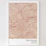 MAPDIFY Stadtposter in verschiedenen Größen (ohne Rahmen). Wähle zuerst eine Farbe aus und klick dann auf 
