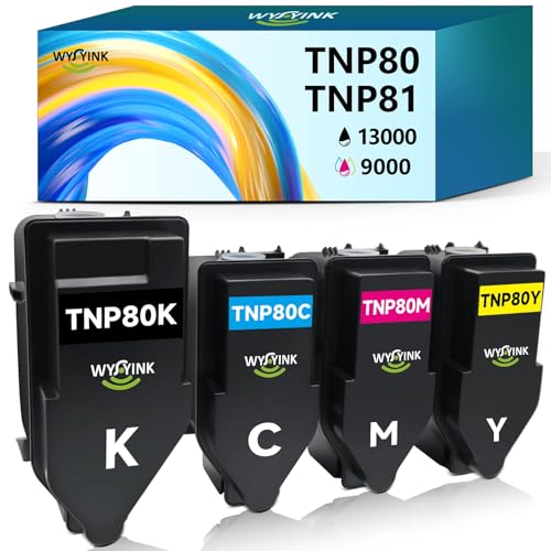 Toner TNP80 Konica Minolta C3320i Solution Remplacement Cartouche Vide