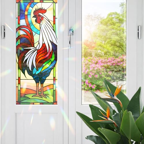 Vinilo decorativo de ventana con diseño de gallo miniatura 1