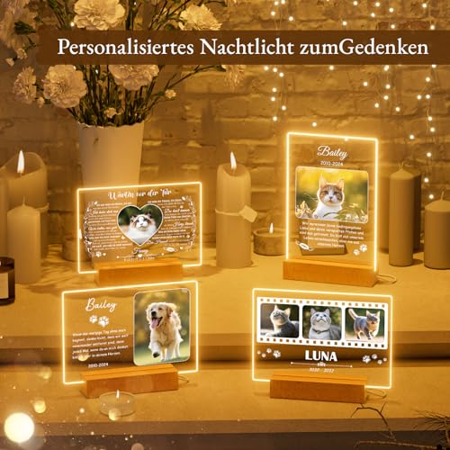 Bemaystar Personalisiert Erinnerung Hundandenken An Verstorbenen Hund Gedenktafel Hund Trauer Hund GedenkstäTten & Bestattungen für Hunde Andenken An Verstorbene Hunde