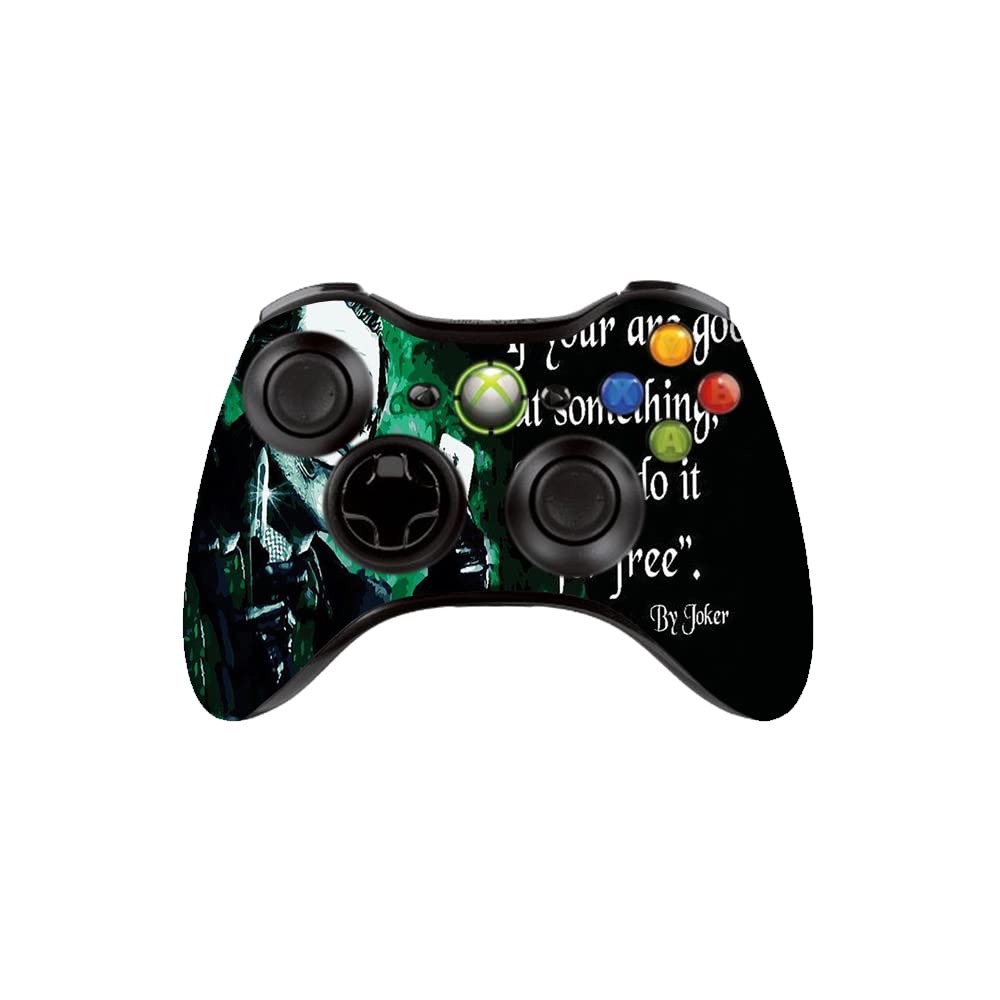 GADGETS WRAP Printed Vinyl Decal Sticker Skin for Xbox 360 Controller Only - Joker Green-image-18
