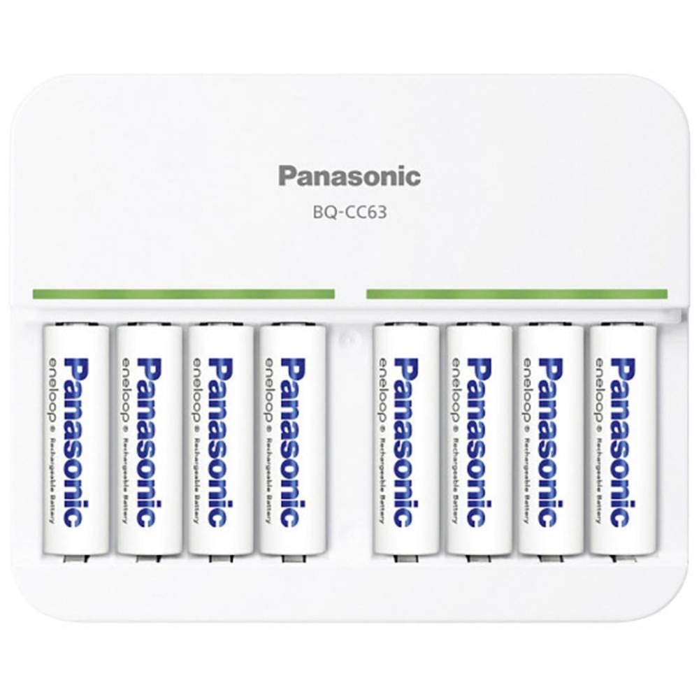 Panasonic eneloop ŁADOWARKA PANASONIC BQ-CC63 Cargador para 8 pilas LR6/LR03