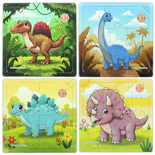 Butterfly Edufields 4-in-1 Dinosaur Puzzle Toys