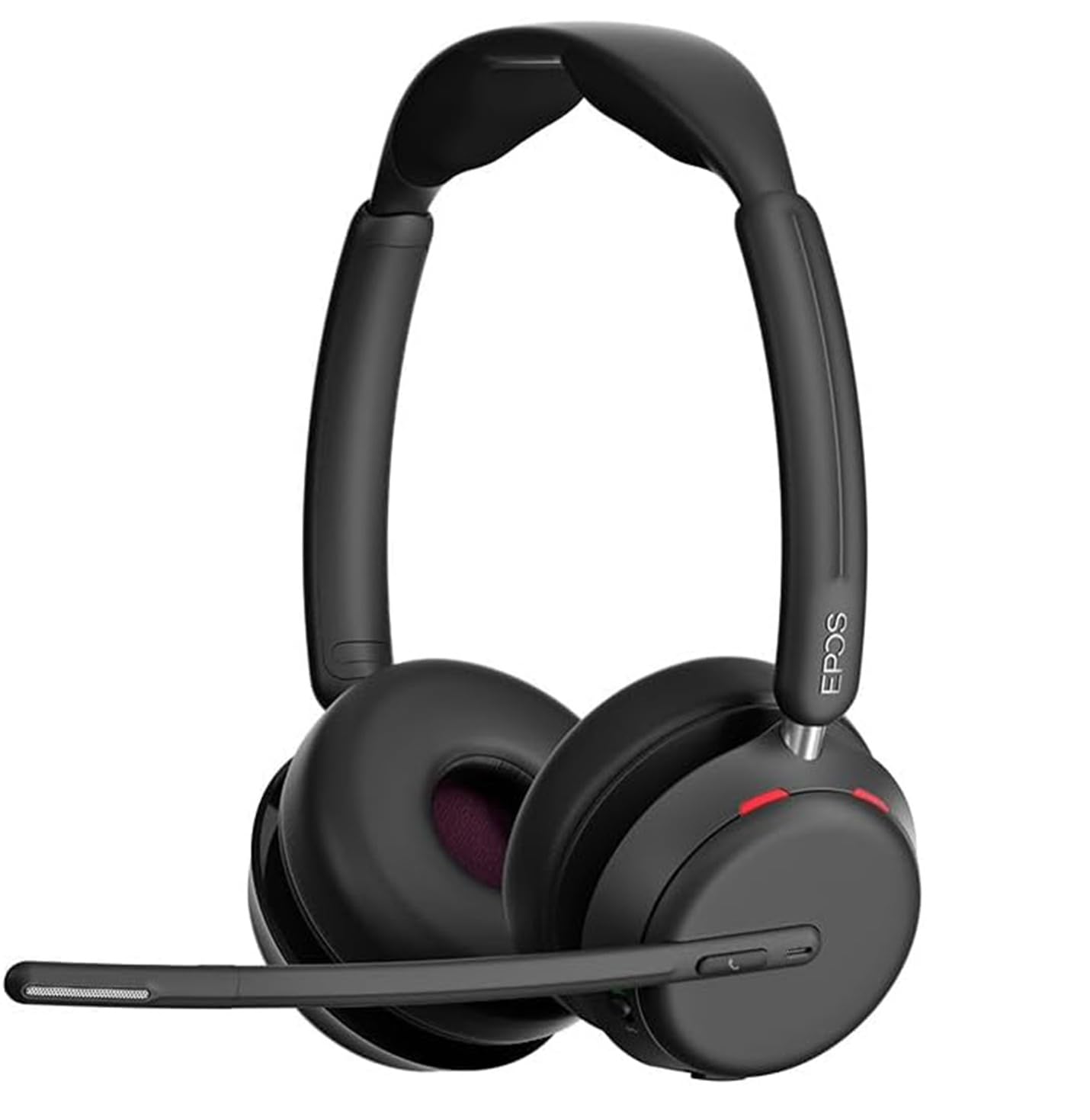 EPOS IMPACT 1060T ANC Professionelles Büro-Kabelloses-Headset mit Mikrofon für PC – Beidseitig, Aktive Geräuschunterdrückung, EPOS AI, Super Wideband, BrainAdapt Komfort, Microsoft Teams zertifizier