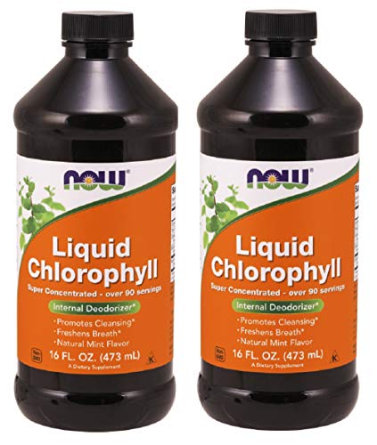 Now Foods Chlorophyll & Mint, 16 OZ LIQUID (Pack of 2)