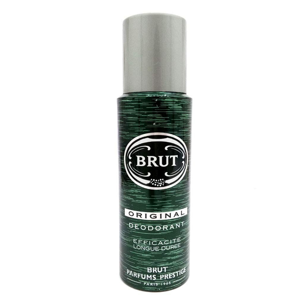 BRUT Original Deospray Deospray 6x 200 ml, grüne Sprühflasche