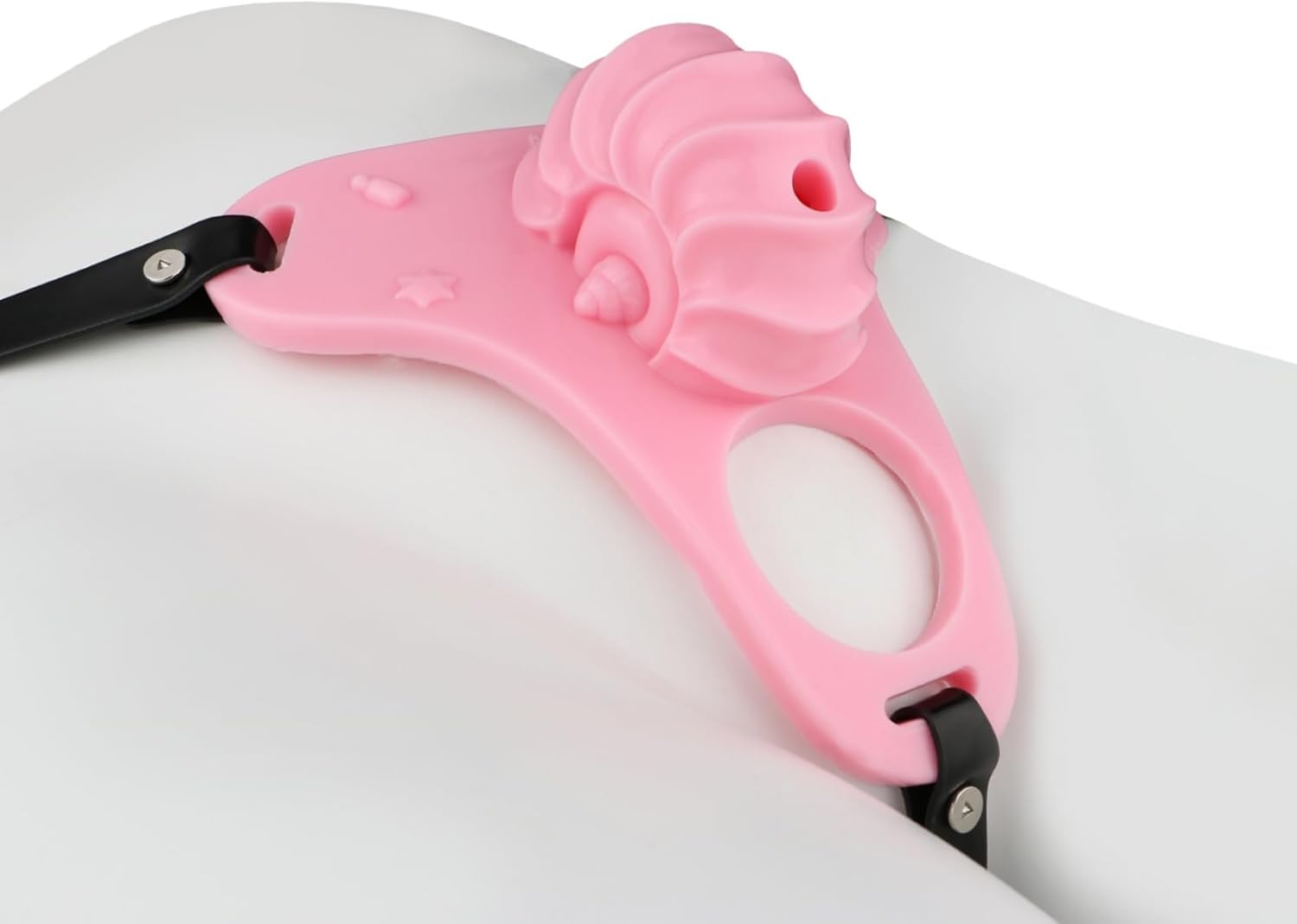 Wearable Mens Chastity Devices Penis Restaints Cock Cage, Silicone Chastity Devices Cock Bondage with Snail Shell Texture Harness Adult Sex Toy