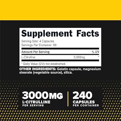 Primaforce L-Citrulline 3000mg, 240 Capsules, 60 Servings