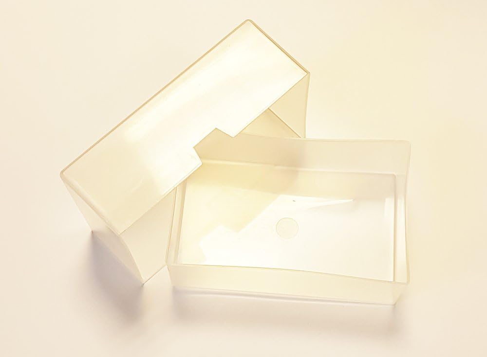 x10 Clear Plastic Business Card Boxes 95mm x 60mm x 35mm Holds up to