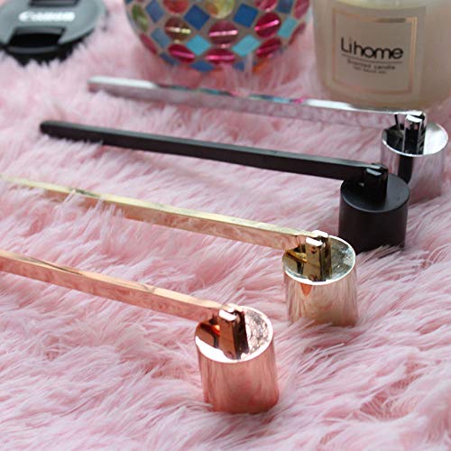 YESON Black Candle Snuffer Stainless Steel Polished Candle Snuffer